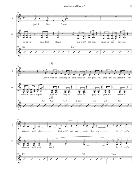 Wishin' And Hopin' by Dusty Springfield Women's Choir - Digital Sheet Music