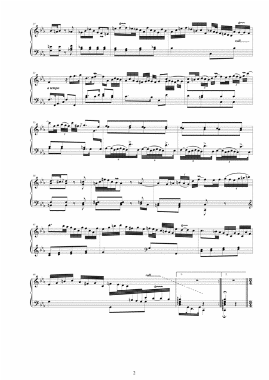 Platti - Harpsichord (or Piano) Sonata No.5 in C minor Op.4 CSPla14 Harpsichord scores gallery preview page 2