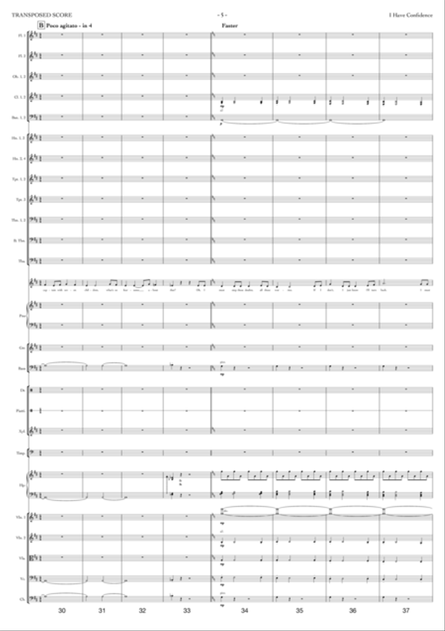 I Have Confidence Full Orchestra scores gallery preview page 5