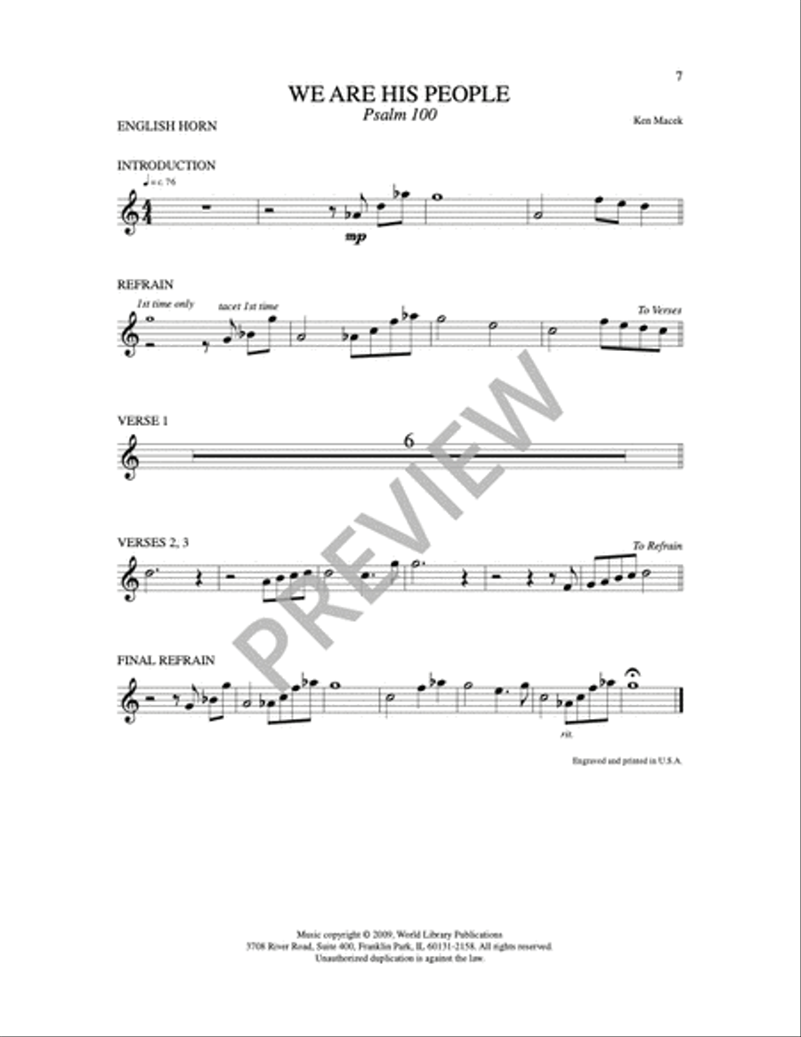 We Are His People 4-Part scores gallery preview page 8