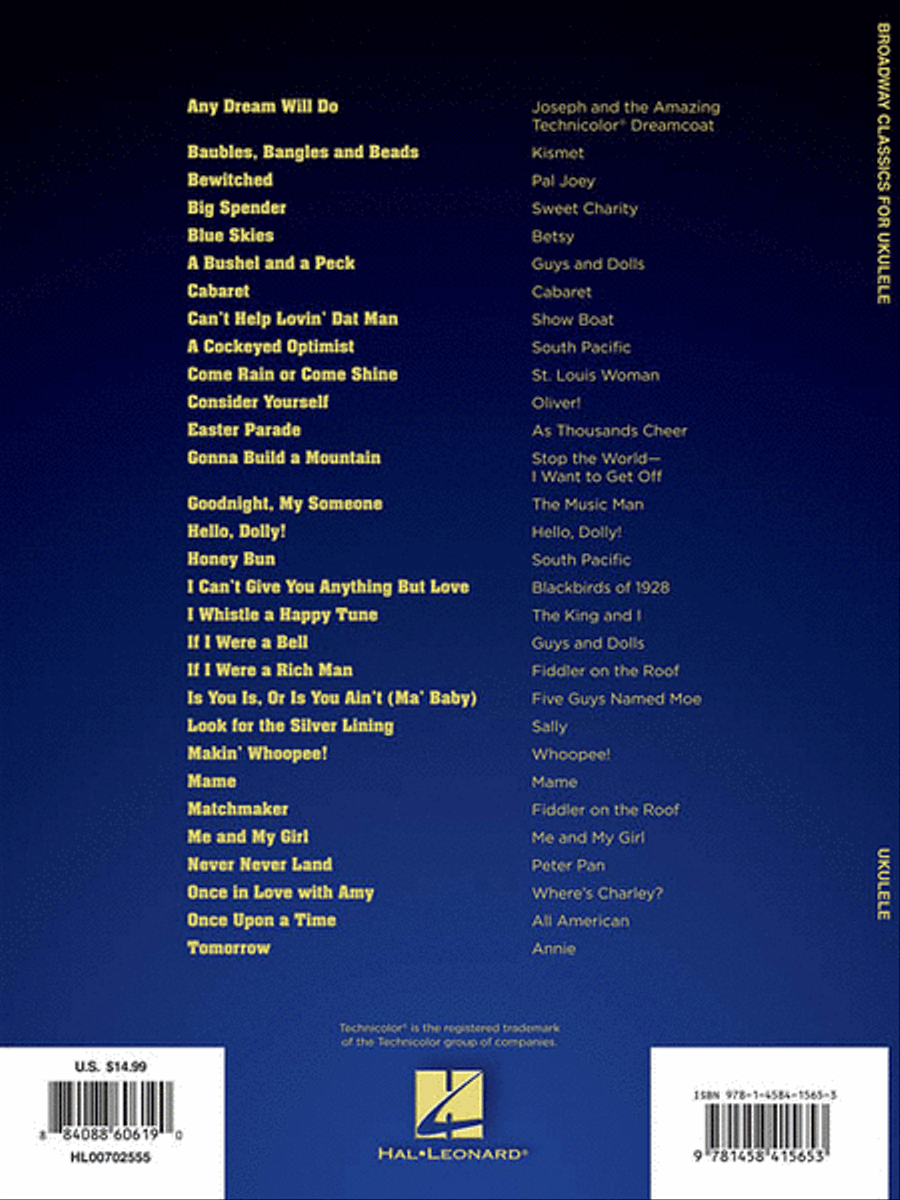 Broadway Classics for Ukulele Ukulele scores gallery preview page 2
