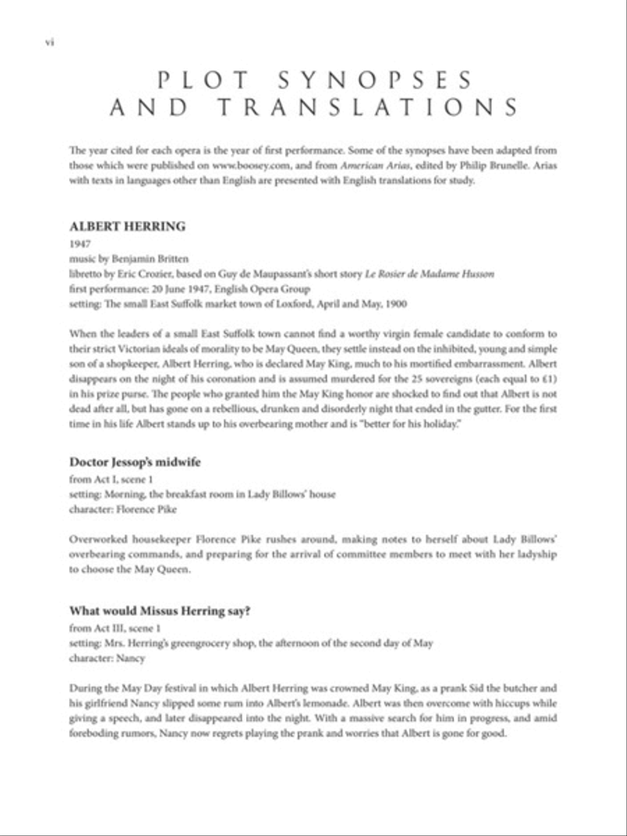 Boosey & Hawkes Opera Anthology - Mezzo-Soprano Mezzo-Soprano Voice scores gallery preview page 5