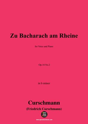 Curschmann-Zu Bacharach am Rheine,Op.14 No.2,in b minor