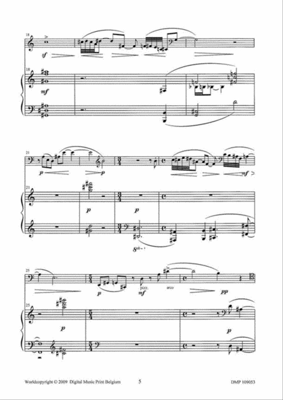 Elégie Piano Accompaniment scores gallery preview page 4