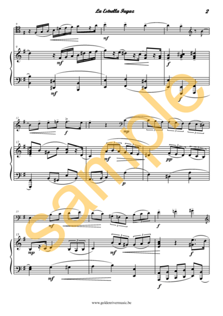 La Estrella Fugaz / Shooting Star for cello Clarinet Solo scores gallery preview page 3