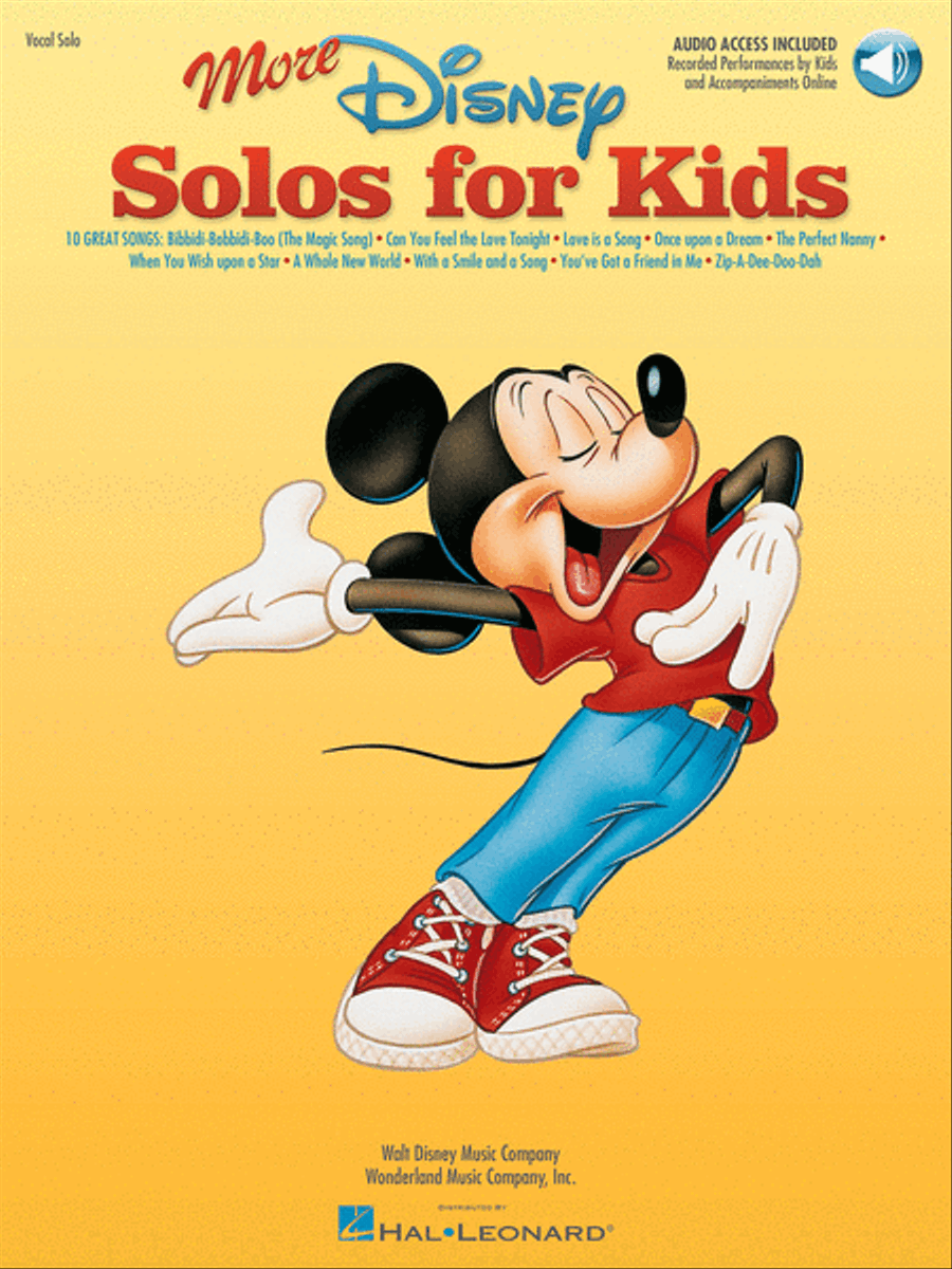More Disney Solos for Kids by Various Voice - Sheet Music