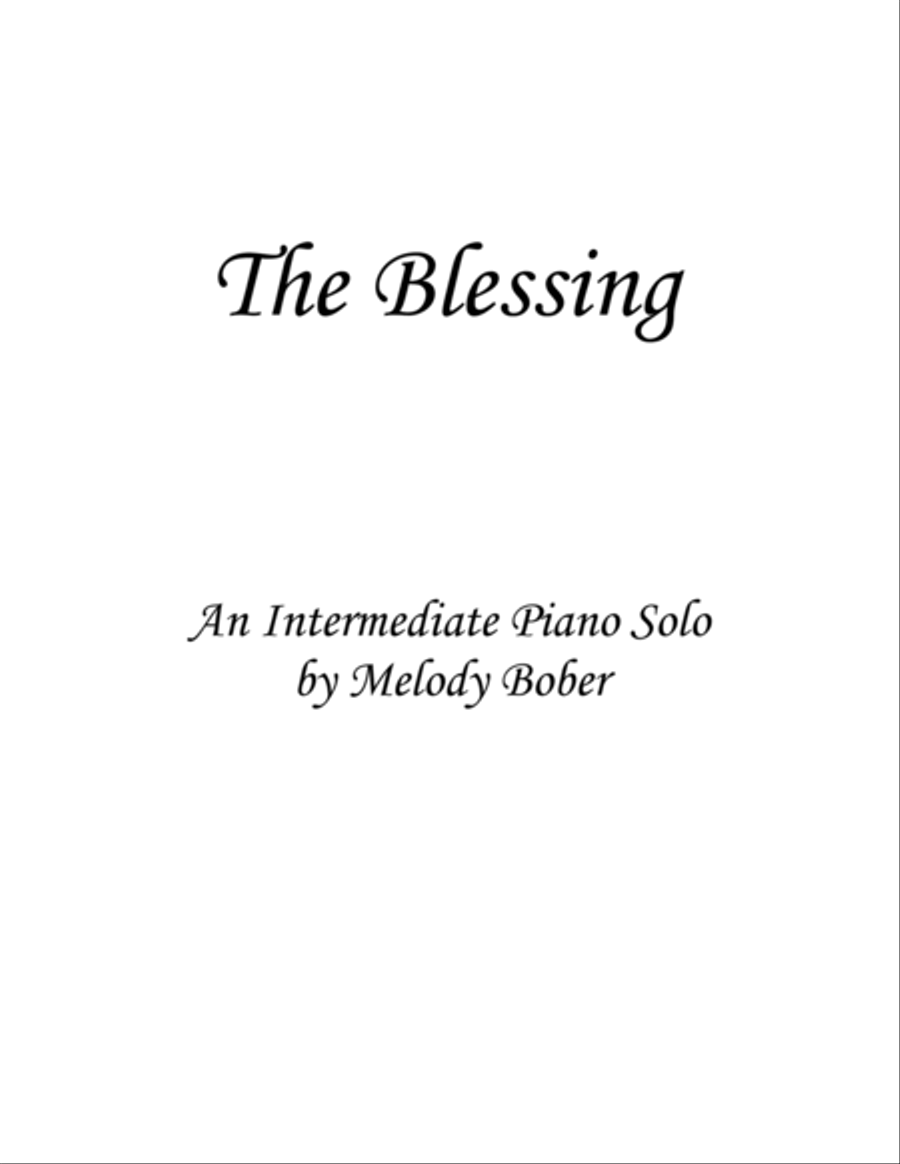 The Blessing Piano Solo scores gallery preview page 1