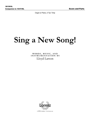 Sing a New Song! - Instrumental Ensemble Score and Parts