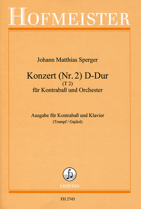 Book cover for Konzert fur Kontrabass und Orchester Nr. 2 D-Dur / KlA