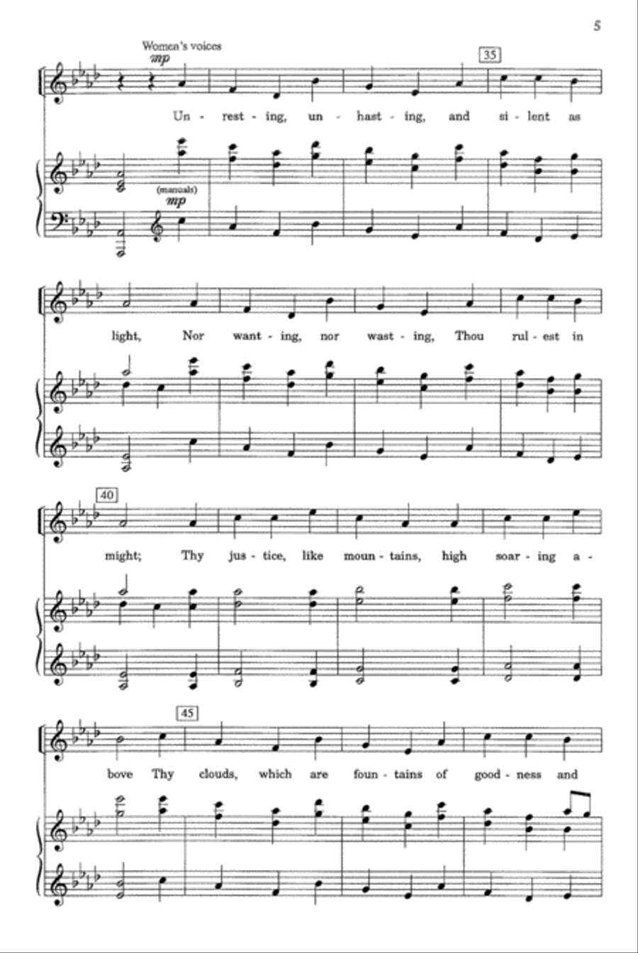Immortal, Invisible 4-Part scores gallery preview page 4