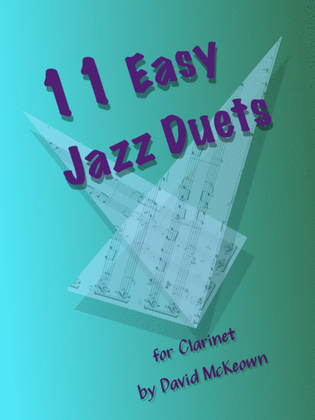 Book cover for 11 Easy Jazz Duets for Clarinet