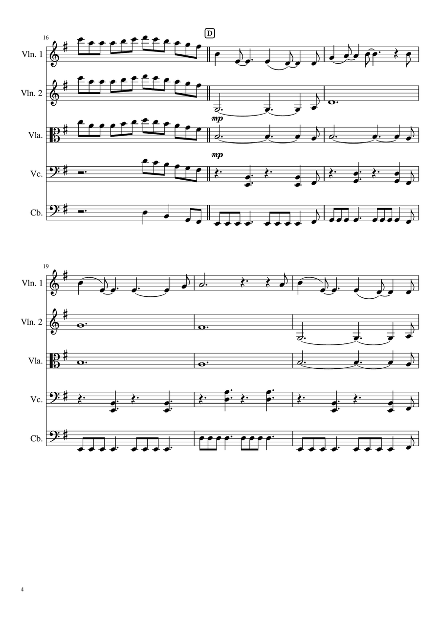 Over The Hills And Far Away String Orchestra scores gallery preview page 4