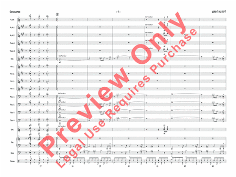 What Is Hip What Is Hip Jazz Ensemble scores gallery preview page 10