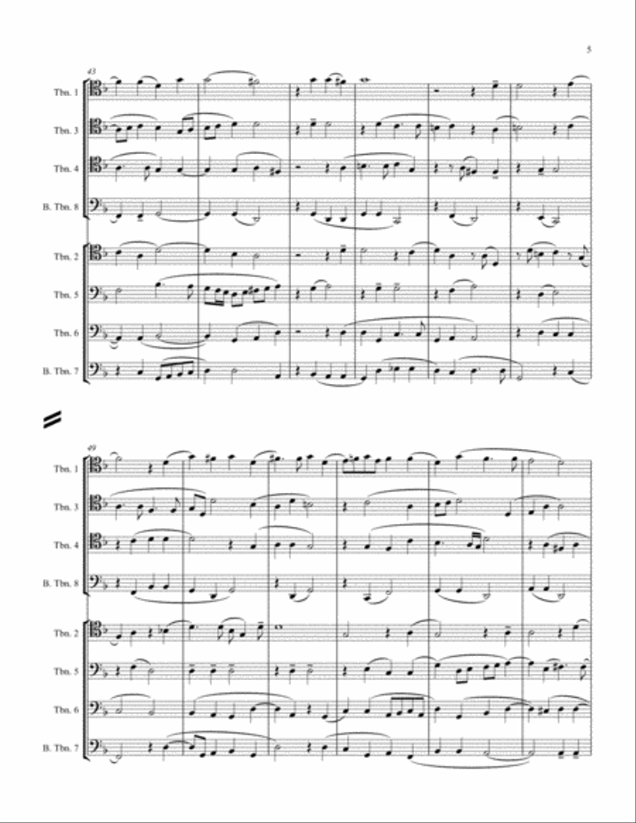 Canzon Trigesimaterza per otto tromboni (1608) Brass Ensemble scores gallery preview page 5