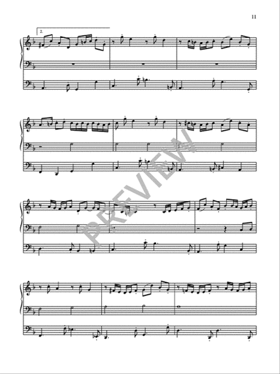 Four Chorale Preludes for Organ Organ Solo scores gallery preview page 13