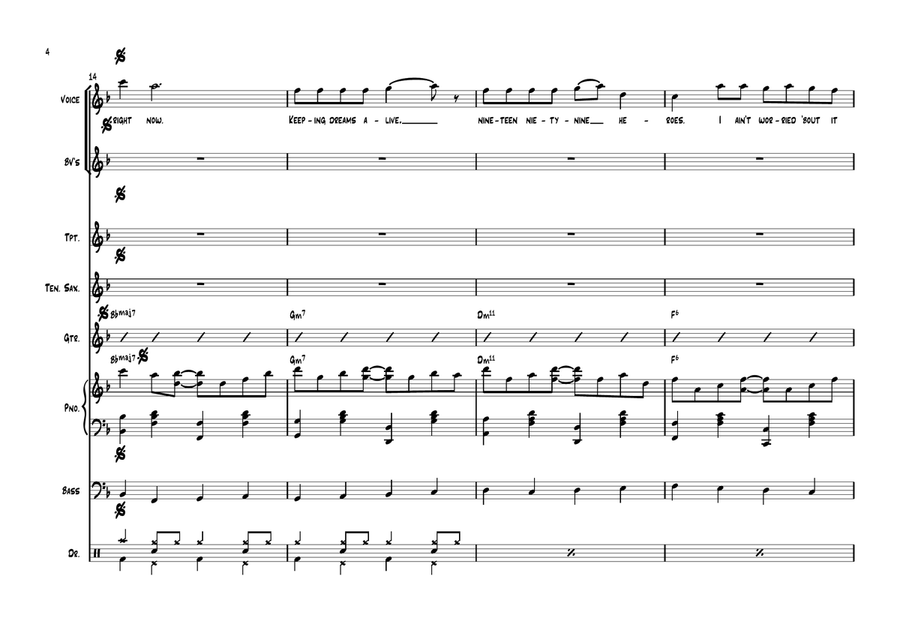 I Ain't Worried Jazz Ensemble scores gallery preview page 4