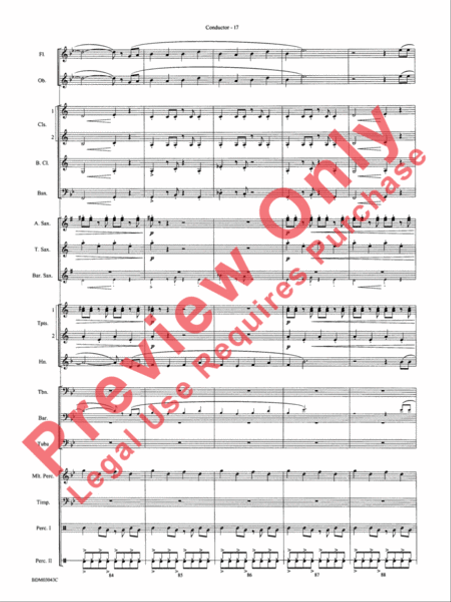 The Great Steamboat Race Concert Band scores gallery preview page 20