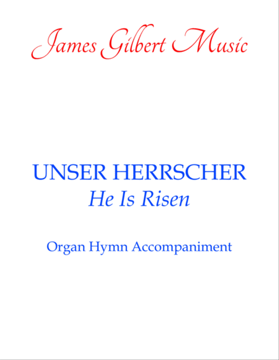 UNSER HERRSCHER (He Is Risen) Organ Solo scores gallery preview page 1