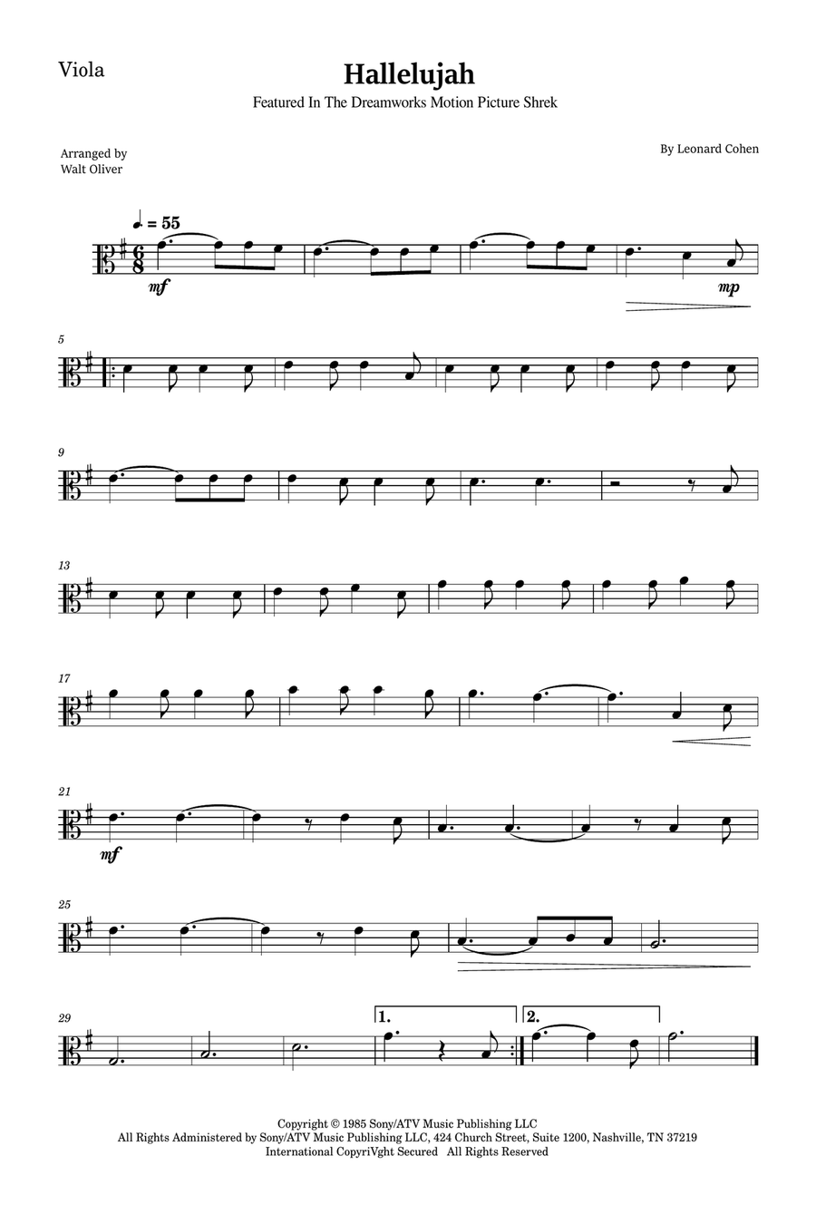 Hallelujah Bassoon scores gallery preview page 3