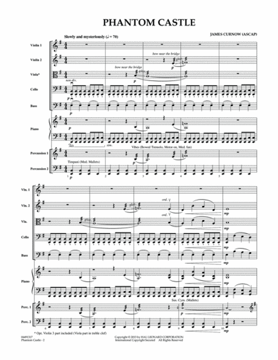 Phantom Castle - Conductor Score (Full Score)