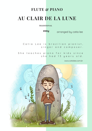 Book cover for Au clair de la lune - Duet for Flute and Piano