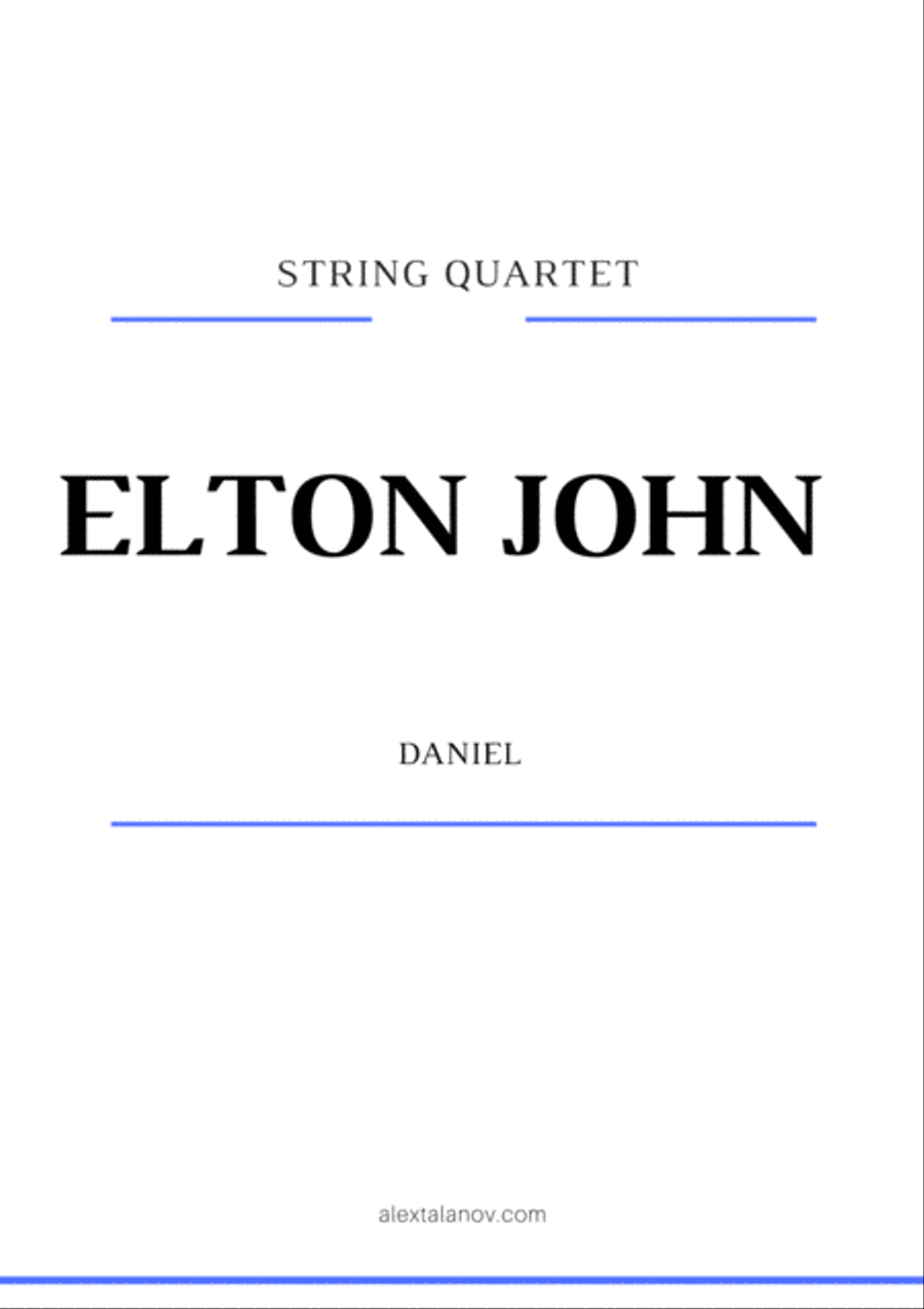 Daniel Daniel String Quartet scores gallery preview page 1