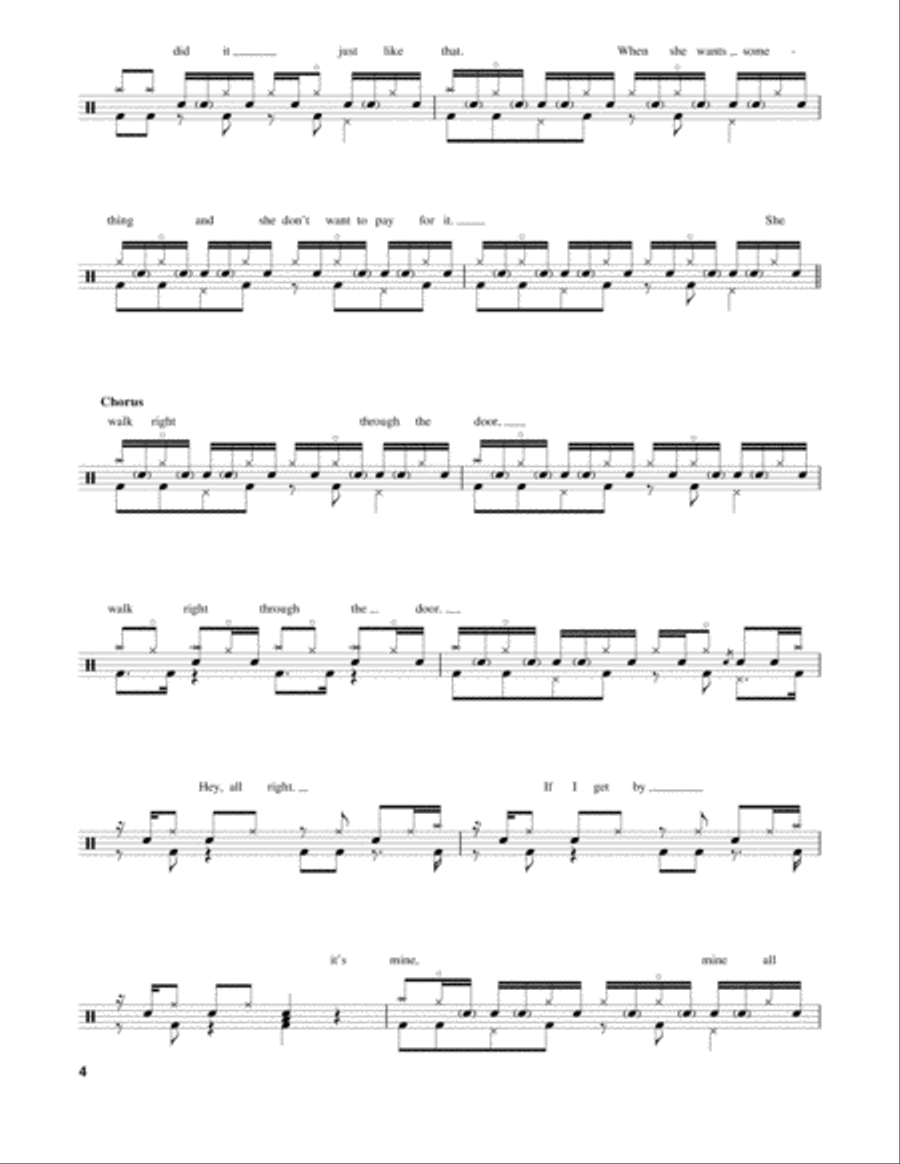 Been Caught Stealing Drum Set scores gallery preview page 4