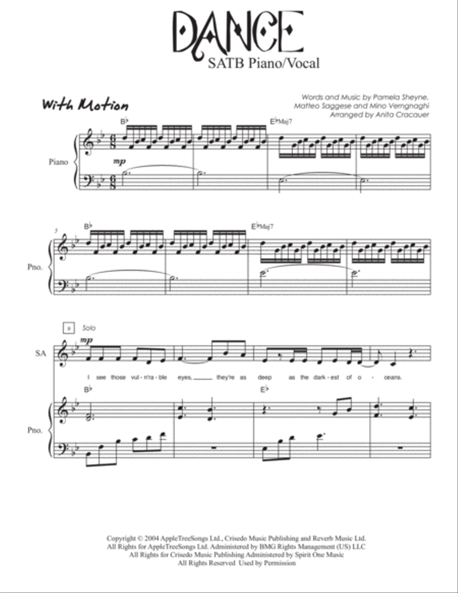 Dance 4-Part scores gallery preview page 2