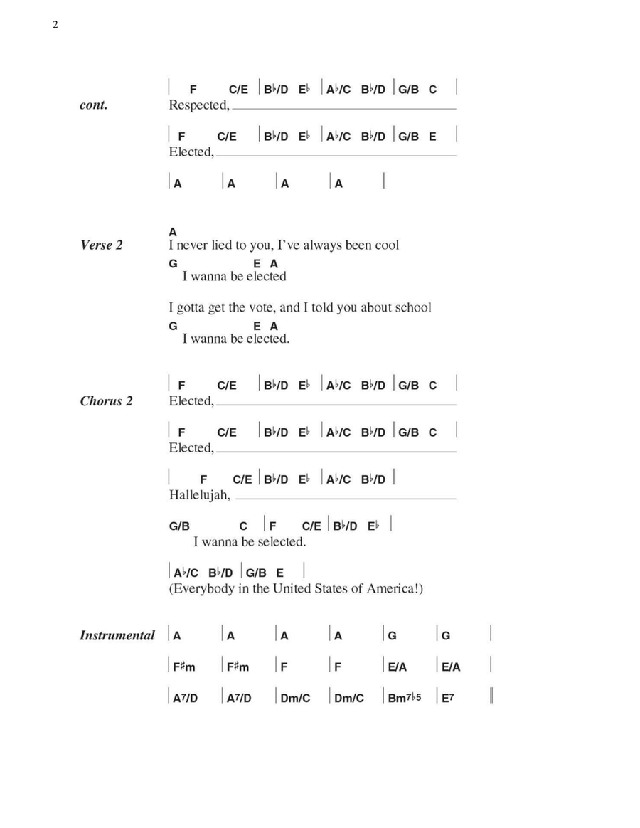 Elected Electric Guitar scores gallery preview page 2