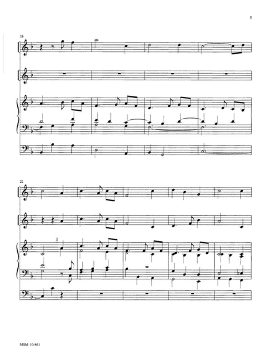 Three Hymns for Organ & Opt. Solo Instruments Organ scores gallery preview page 4