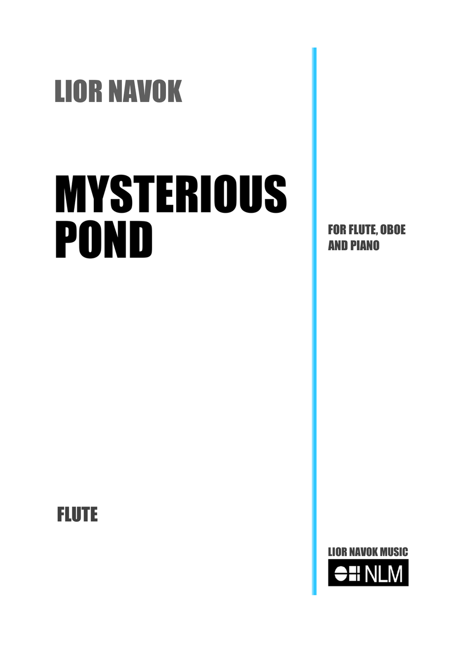 "Mysterious Pond" - for Flute, Oboe and Piano [Performance Score & Parts] image number null