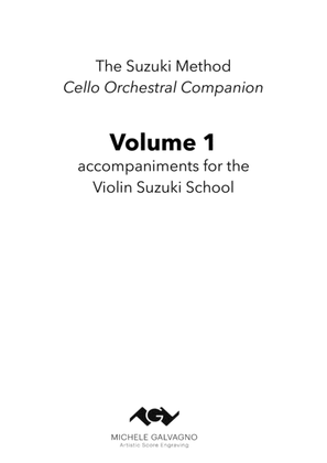 Suzuki Violin School - Volume 1 - Orchestral Cello Companion