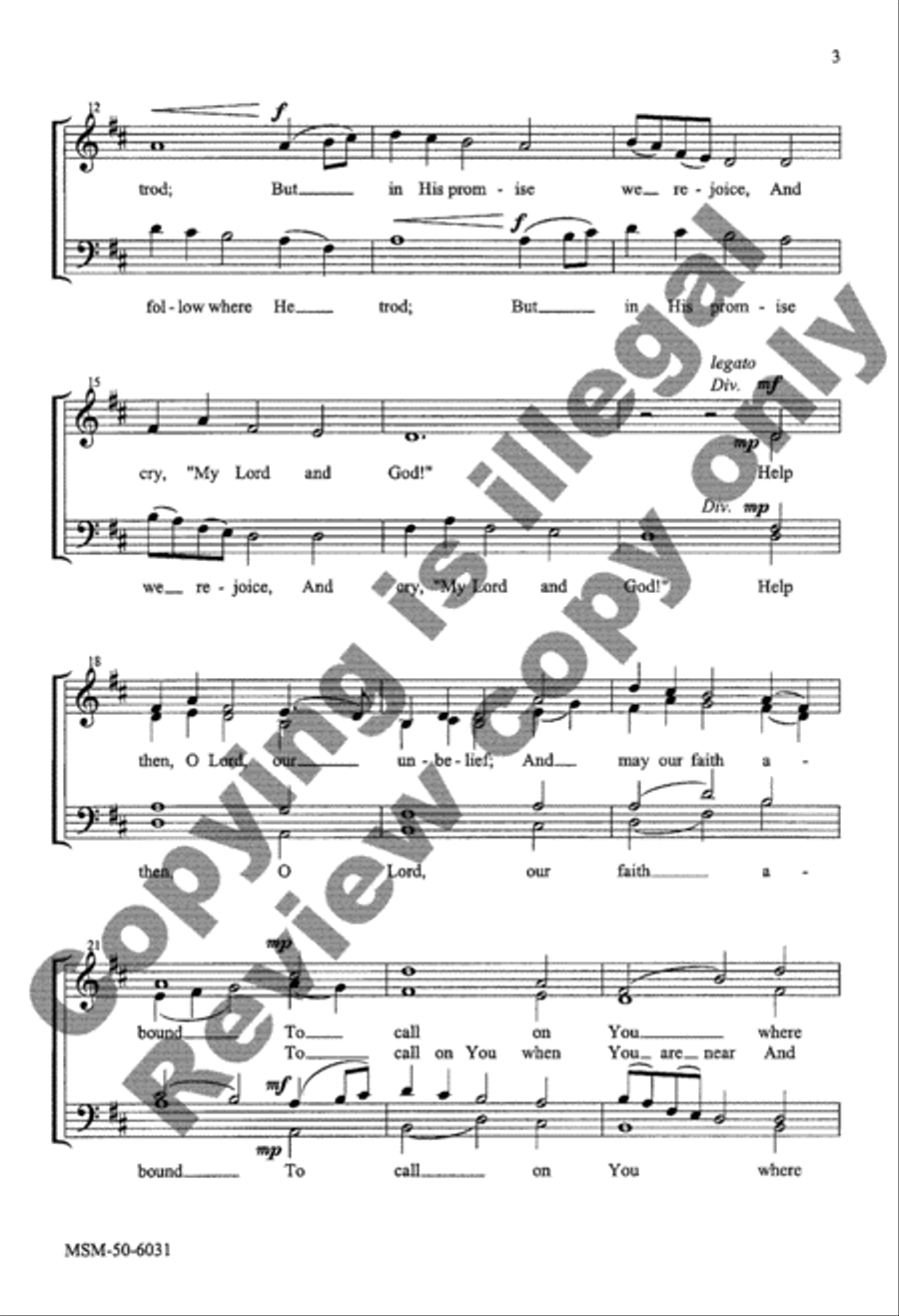 We Walk by Faith 4-Part scores gallery preview page 6