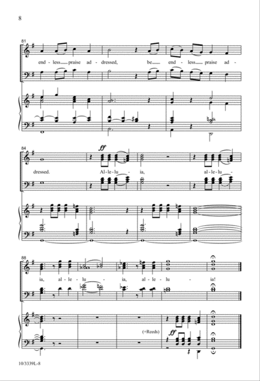 For All Your Saints, O Lord 4-Part scores gallery preview page 7