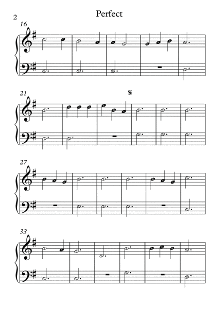 Perfect Easy Piano scores gallery preview page 2