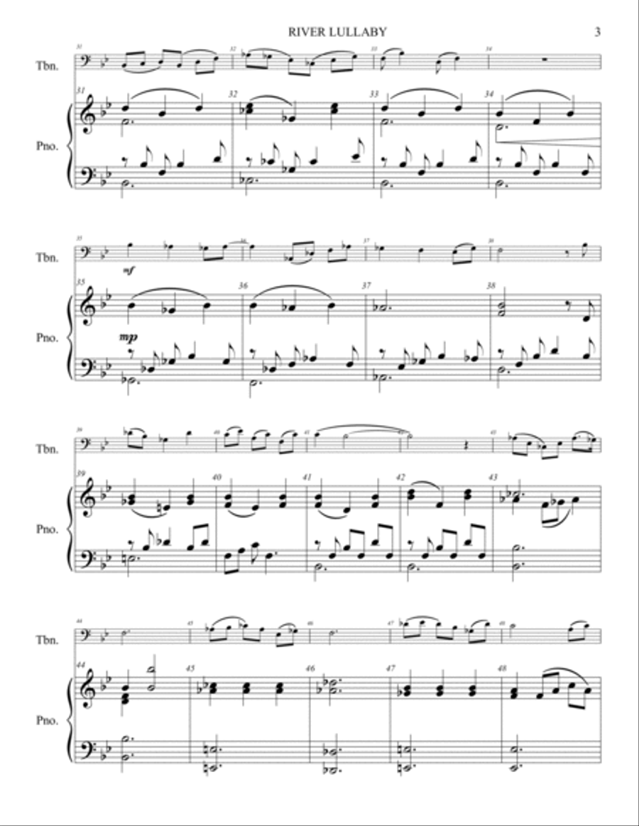River Lullaby Piano scores gallery preview page 4