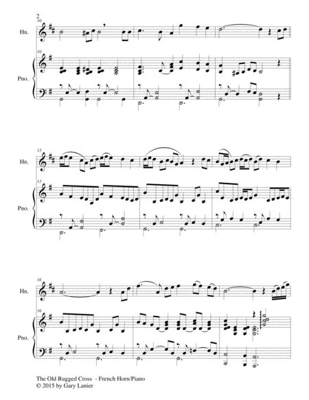 INSPIRATIONAL HYMNS Set 1 & 2 (Duets - Horn in F and Piano with Parts) image number null