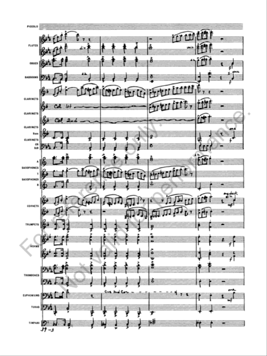Euryanthe Concert Band scores gallery preview page 5