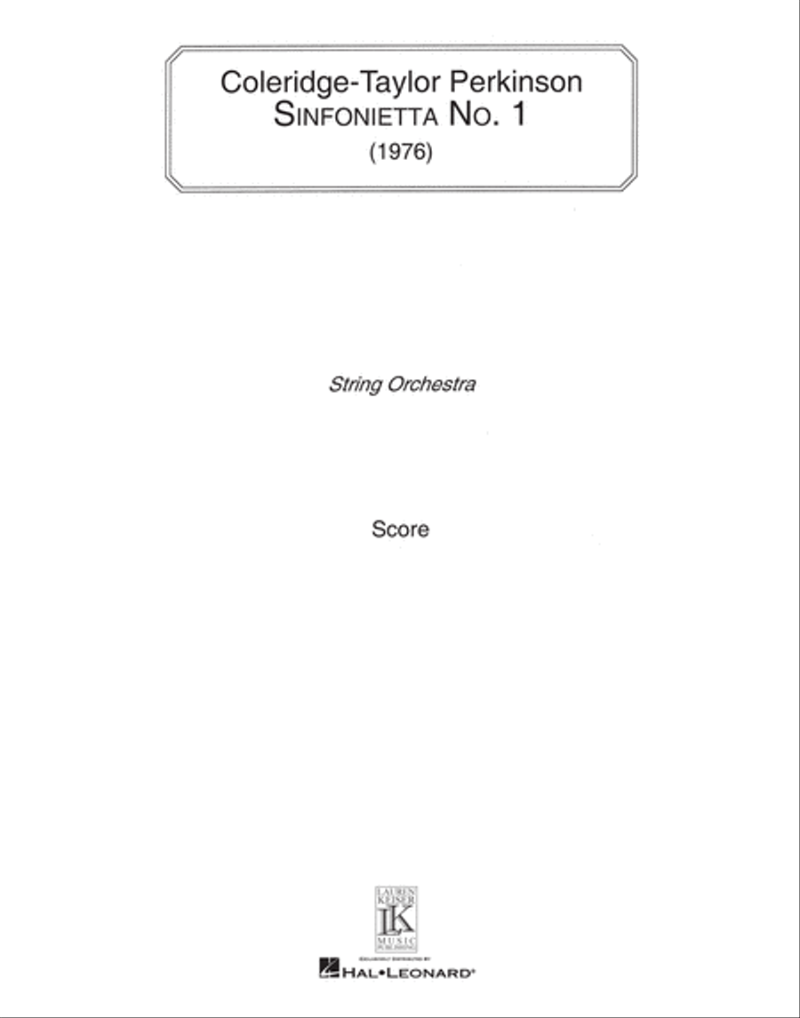 Sinfonietta No. 1 String Orchestra scores gallery preview page 1