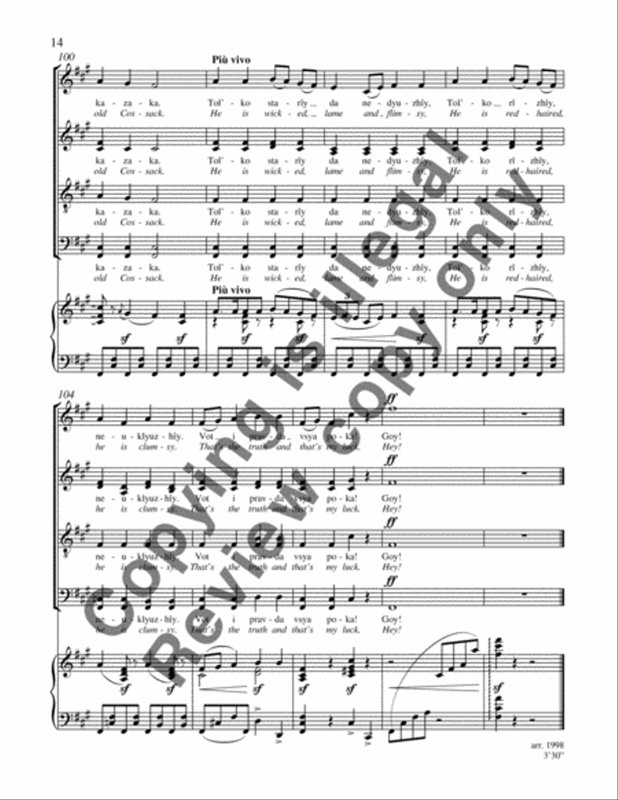 Gopak 4-Part scores gallery preview page 9