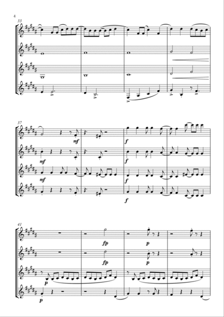 Good 4 U Woodwind Quartet scores gallery preview page 4