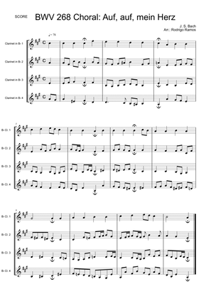 Auf, auf, main Herz BWV 268 Choral