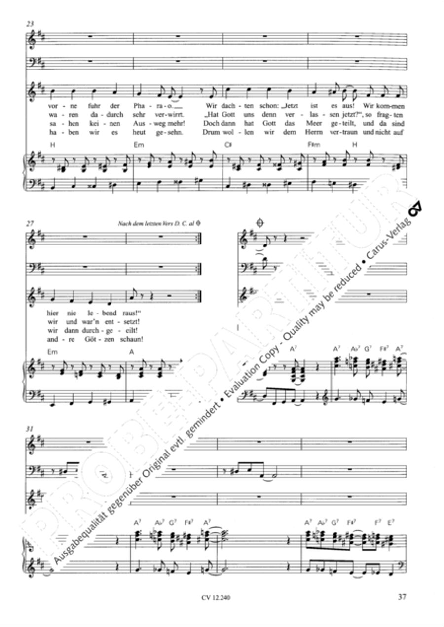 Israel in Agypten Children's Choir scores gallery preview page 38