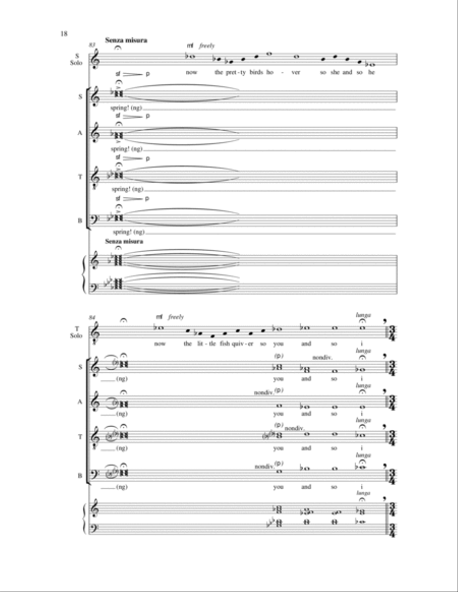 Spring Revels 4-Part scores gallery preview page 21