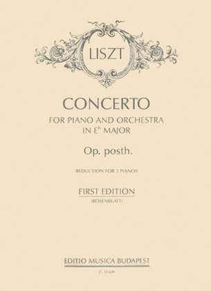 Piano Concerto in E Flat, Op. Posthumous
