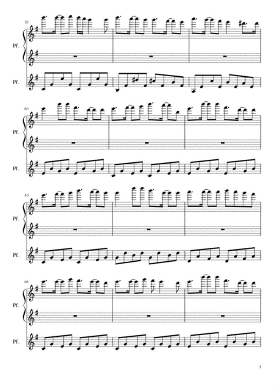 Danza gitana Piano Solo scores gallery preview page 5