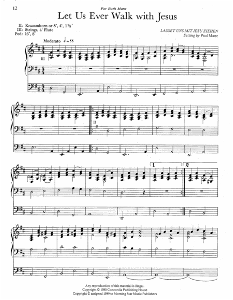 Five Hymn Improvisations for Weddings and General Use Organ scores gallery preview page 7