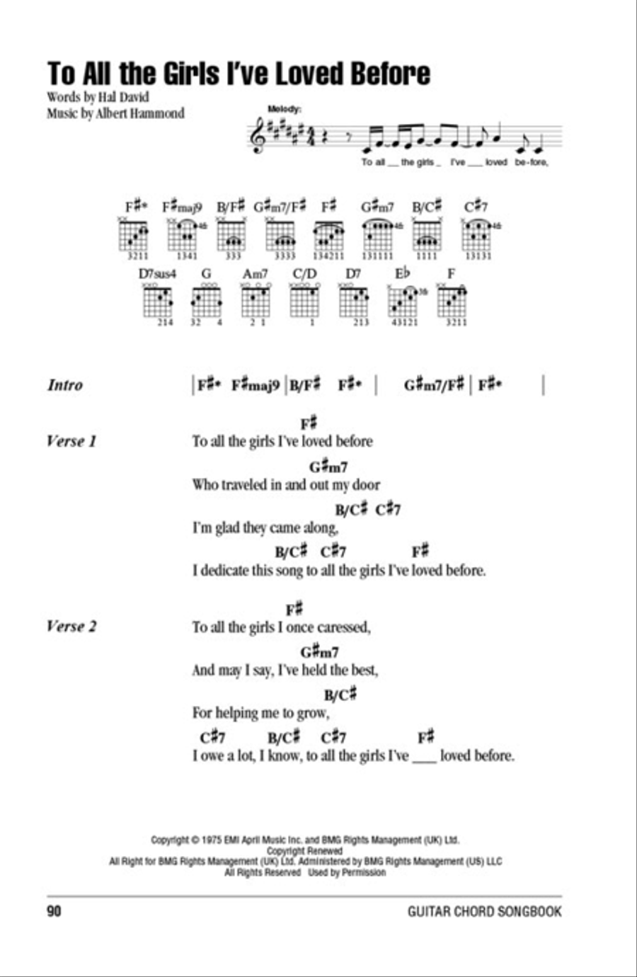 Willie Nelson – Guitar Chord Songbook