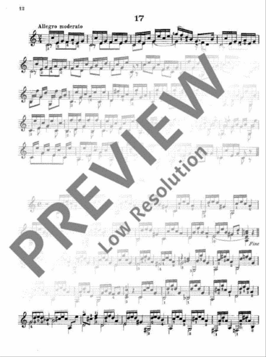 Preliminary Studies Classical Guitar scores gallery preview page 13