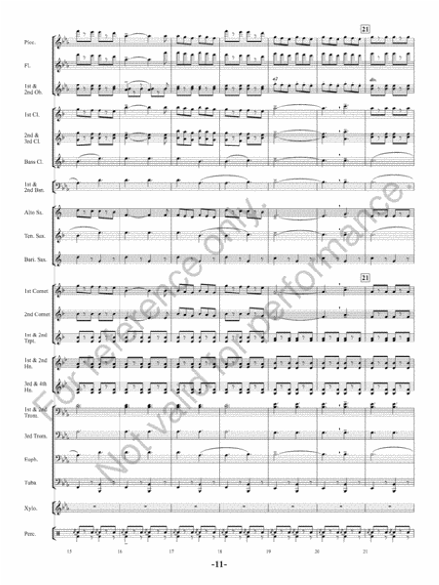 The Charlatan The Charlatan Concert Band scores gallery preview page 12